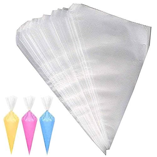 Image of Disposable Icing Piping Bags Cake Decorating Plastic Small Medium Large (100, Medium (200mm x 320mm))