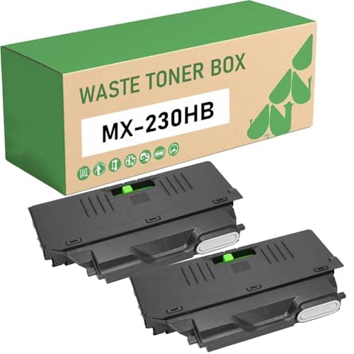 Image of KEUWHLL Compatible for Sharp MX-230HB MX230HB Waste Toner Box, for MX-1810U 2010U 2310F 2310U 2314N MX-2610FN 2610N 2616N 2640FN MX-3110N 3111U 3112FN 3140N MX-3610FN 2-pack