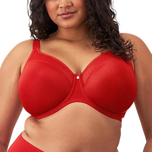 Image of Elomi Women's Plus Size Smooth Underwire Molded Bra, Haute Red, 36H US