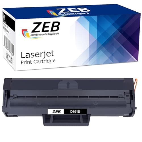 Image of ZEB Compatible Toner Cartridges Replacement for Samsung MLT-D101S/ELS D101S for ML-2160 ML-2165 ML-2165W SCX-3405 SCX-3405W SCX-3405FW SF-760P SCX-3400 ML-2162 ML-2168 (1-Black, 1500 Pages)
