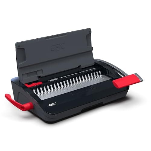 Image of GBC Binding Machine, CB12 CombBind Punch and Comb Binding Machine, Punches 12 Sheets, Binds 150 Sheets (WSM200022)
