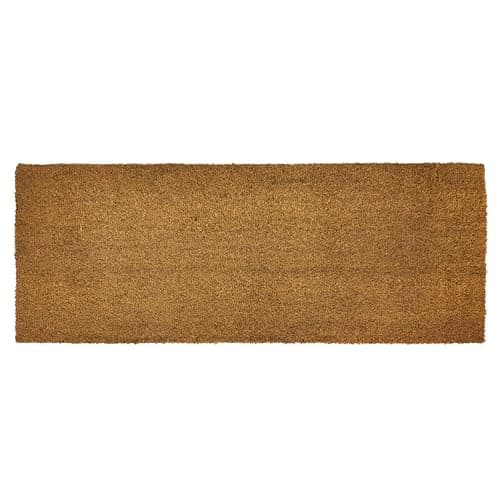 Image of EHC PVC Backed Natural Coconut Coir Plain Entrance Matting Outdoor & Indoor Mat, 45 x 120 cm