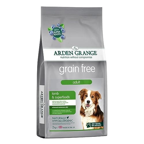 Image of Arden Grange Grain Free Adult Lamb & Superfoods Dry Dog Food 2 kg - 43% Lamb with Sweet Potato - Hypoallergenic Recipe with Prebiotics, Joint Support and Natural Antioxidants - Made in England