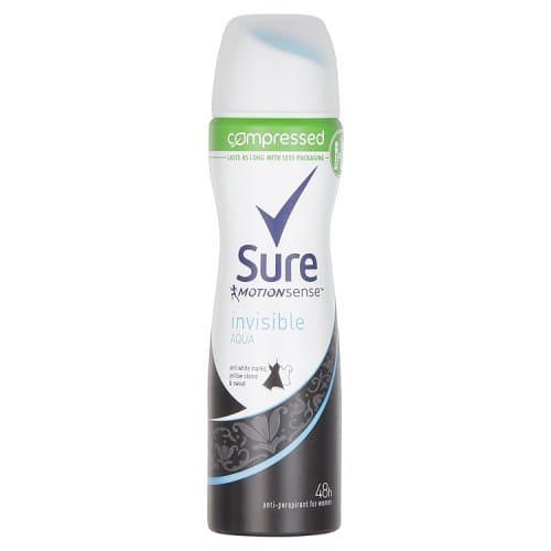 Image of Sure Women Invisible Aqua Anti-Perspirant Deodorant 75 ml - Pack of 6
