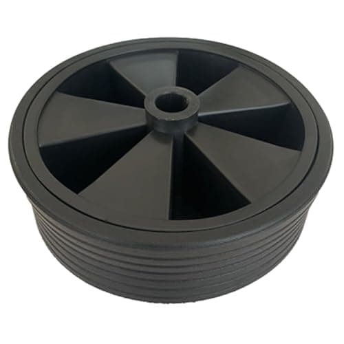Image of Liberty Leisure Spare Jockey Wheel: Your Reliable Companion Replacement Wheel with Plastic Rim and soft Rubber Tyre 220 mm x 70 mm for your Caravan or Trailer
