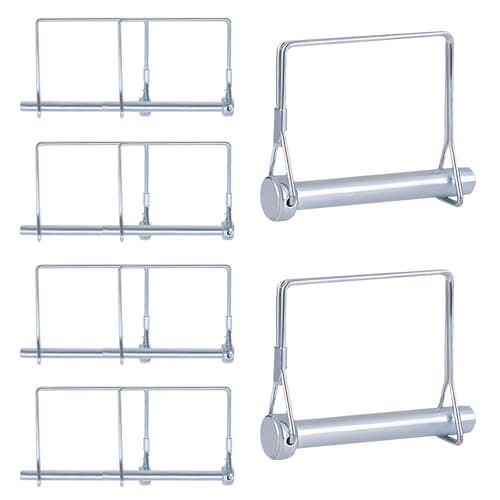 Image of Fahibin 10 pcs Shaft Locking Pin, Trailers Lock Hitch Lock Pin,6*70mm,Carbon Steel Shaft Locking Pin, Wire Lock Pin, Heavy Duty Safety Coupler Shaft Locking Pin