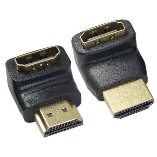 Image of IRYNA 2 Pack HDMI 90 Degree and 270 Degree Adapter, Right Angle HDMI Extender for 3D 4K Support