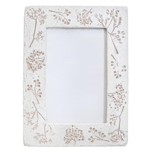 Image of Sass & Belle Flower Imprint Frame - Decorative Home Decor Styling Elegant Picture Frame For House Gifts Home Decoration With Floral Texture Design For Modern Living Spaces