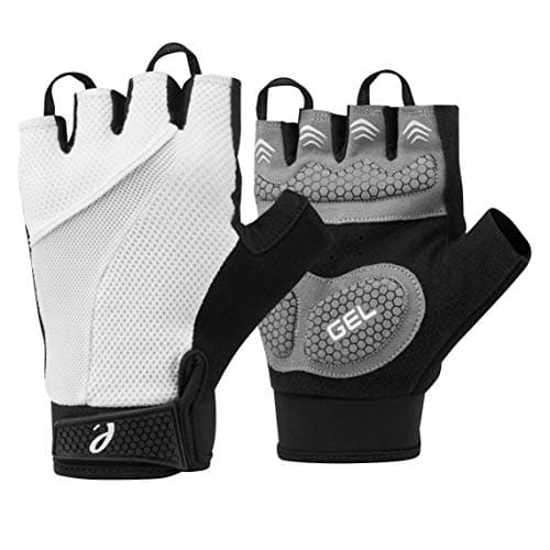 Image of Elite Cycling Project Urban Cycling Gloves Fingerless Bike Gloves with 7mm Thick Gel Pads and Easy Off Finger Pulls (White, Large)