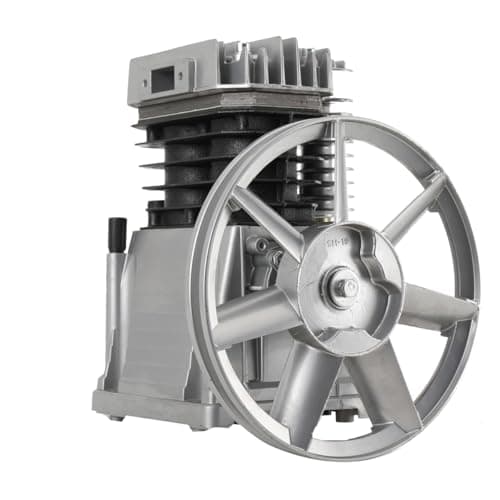 Image of Mreryyse Air Compressor Pump Head 2.2KW 3HP Piston Cylinder Air Compressor Pump, 250L/min Cast Iron Air Suspension Compressor Pump Motor Head for Industrial Automotive Repair, 32 * 28 * 33cm