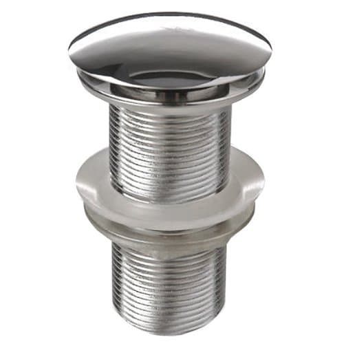 Image of iBathUK | Chrome Unslotted Basin Sink Tap Push Pop Up Click Clack Waste TW06