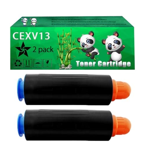 Image of Replacement CEXV13 Toner Cartridge Compatible for Canon iR5570 iR6570 Printers, Up to 45000 Pages, Vivid Colors, Contains Chip (2-Pack Black)