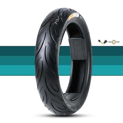 Image of 70/90-10 Tubeless Tire, Low Drag Street Motorcycle Tire 38J 250 kPa 132 kg Wear Resistant Non Slip for Scooter Front or Rear Wheel Replacement