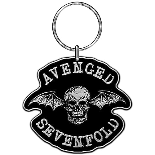 Image of Avenged Sevenfold Death Bat Band Logo Official New Metal Keyring Key Chain