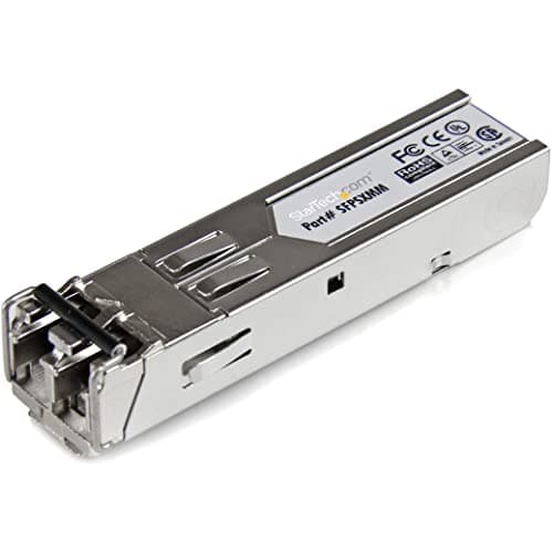 Image of StarTech.com MSA Uncoded Compatible SFP Module - 1000BASE-SX - 1GbE Multi Mode Fiber (MMF) Optic Transceiver - 1GE Gigabit Ethernet SFP - LC 550m - 850nm - DDM (SFPSXMM)