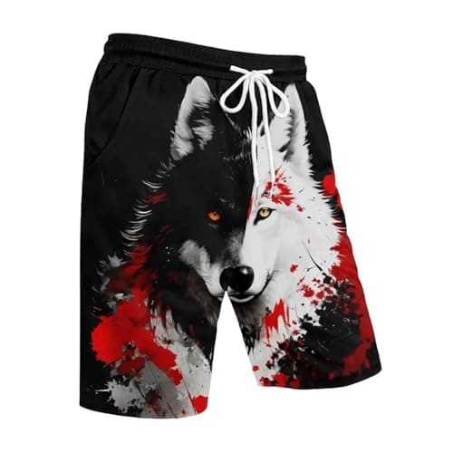 Image of Generisch Summer 5 Pocket Shorts Lightweight Four Way Stretch Knit Sporty Style, black, 3XL