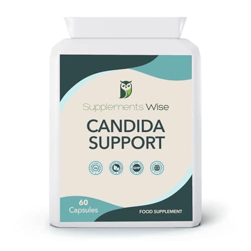 Image of Candida Support - BV Treatment for Ladies, Candida Cleanse for Thrush and Yeast Infections, Caprylic Acid, Garlic, Gut Health & Vaginal Probiotics Supplement - Pessary, Cream Alternative - 60 Capsules
