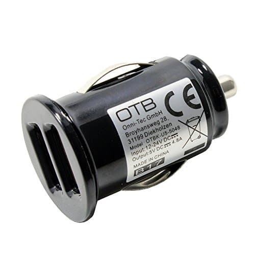 Image of Car Charger compatible with Alcatel 1066G, Dual USB 2x 2400mA with auto-ID