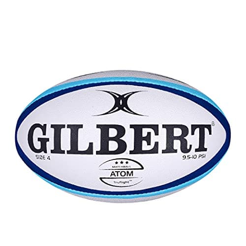 Image of Gilbert Atom Rugby Ball Blue Size 4