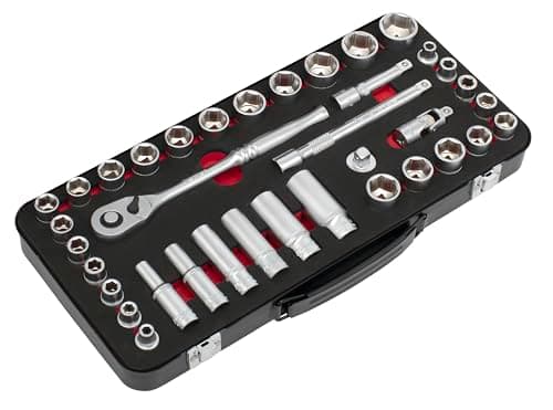 Image of Sealey Premier Platinum 37pc 3/8" Sq Drive Socket Set - Metric/Imperial - AK7923