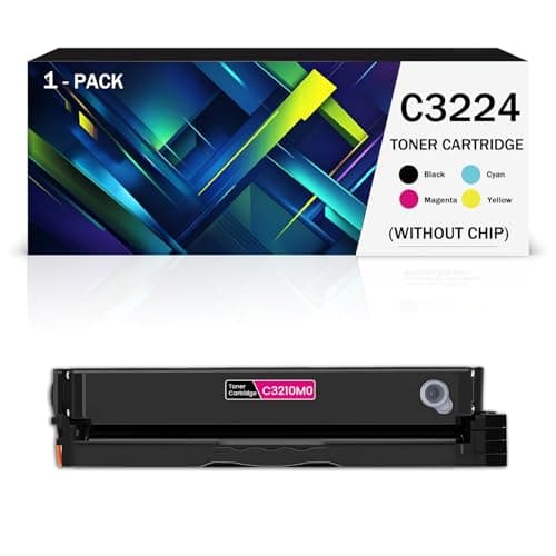 Image of C3224 Color Toner Cartridge Set (BK/C/M/Y) Compatible For Lexmark C3326 MC3224 MC3326 C3224dw C3326dw C3426dw MC3224adwe MC3224dwe MC3224i Multifunction Machine Printer, With(Size:1Pack,Color:Magenta)