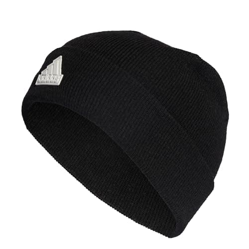 Image of adidas Unisex Cold.RDY Tech Cuff Beanie, Black/White, XXS