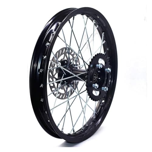 Image of Motorbike Wheels Fit For KLX Fit For CRF Rear Rims Aluminum Alloy Circle Of 17" Wheel 1.60 X 17" Inch With Disc Brake Sprocket(428-15MM-Black)