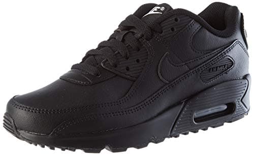 Image of Nike Nike Air Max 90 Ltr Big Kids' Shoe, Unisex Kid's Running Shoe, Black/Black-Black-White, 4 UK (36.5 EU)