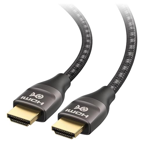 Image of Cable Matters Premium Braided 48Gbps Ultra HD 8K HDMI Cable with HDR for PS5, Xbox Series X/S, RTX3080 / 3090, RX 6800/6900, Apple TV, and More - 2m