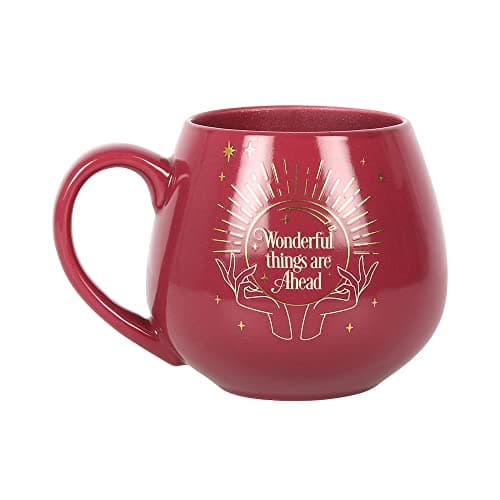 Image of Enchanting Pink Fortune Teller Colour Changing Mug - 9.5cm x 8cm (1 Pc.) - Captivating Design, Holds Approximately 500ml - Perfect Gift