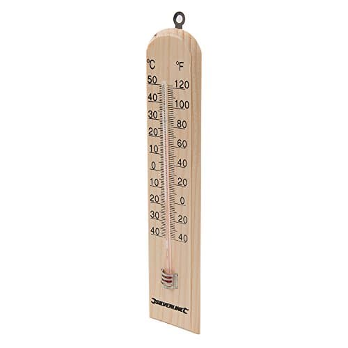 Image of Silverline Wooden Thermometer -40° to +50°C (490745)