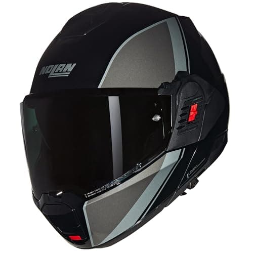 Image of Nolan N120-1 Verniciatura Speciale N-Com Helmet, black/grey/silver, S (56)