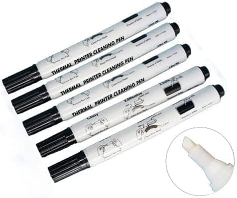 Image of 5 PCS Thermal Printer Cleaning Pens Printhead Cleaner Kit Printing Machine Dust Dirt Removal Pen Print Head Maintenance Cleaning Tool Electronic Face Sheet Printing Head Stain Remover Pens