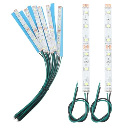 Image of YIXISI 15 PCS 100mm Prewired Strip LED Light, 12V - 18V, 2335 SMD LED, Green