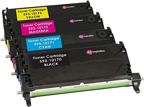 Image of Ink Inspiration Set of 4 Compatible Laser Toner Cartridges for Dell 3110, 3110cn, 3115, 3115cn | 8,000 Pages