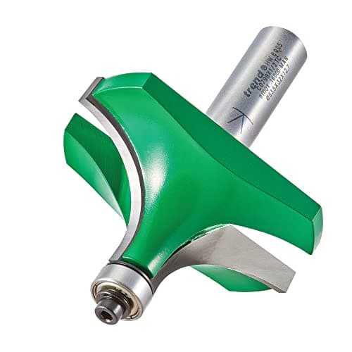 Image of Trend CraftPro Bearing Guided Ovolo Router Cutter, 1/2 Inch Shank, 25.4mm Radius, 32mm Cut Length, Tungsten Carbide Tipped, C079BX1/2TC