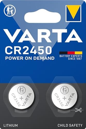 Image of VARTA Batteries Electronics CR2450 Lithium button cell battery 2-pack, Button cells in original blister pack of 2