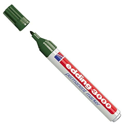 Image of Edding 3000 Permanent Marker with Rounded Tip 1.5 – 3 mm, olive green, 1 item