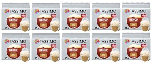 Image of Tassimo Kenco Café au Lait Coffee Pods x16 (Pack of 10, Total 160 Capsules)