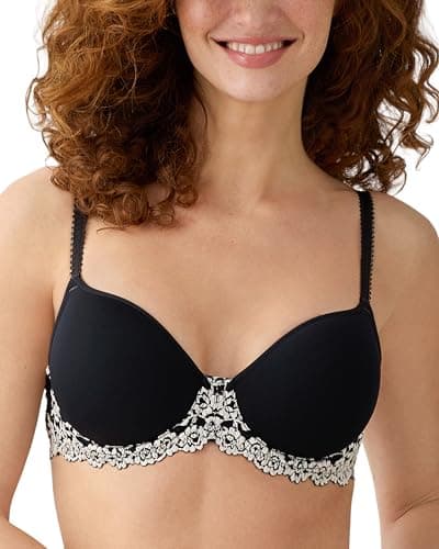 Image of Wacoal Women's Embrace Lace Contour Bra - Black - 30E