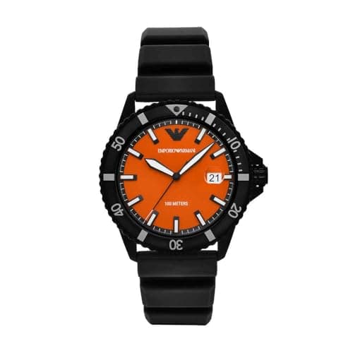 Image of Emporio Armani Men's Black Stainless Steel Watch, AR11684