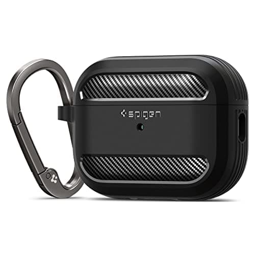 Image of Spigen Rugged Armor Case Compatible with AirPods Pro 2 (2023/2022) - Matte Black