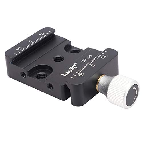Image of Haoge CP-40 Quick Release Clamp for Arca-Type Standard Conversion Heighten riser Compatible with DJI Ronin S/SC ZHIYUN Crane Series Weebill S Gimbal Manfrotto Tripod Ball Head