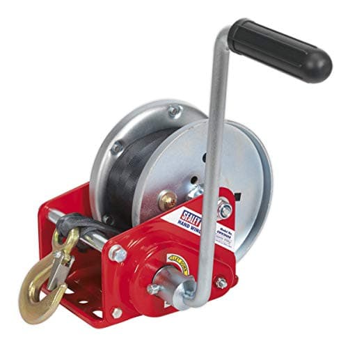 Image of Sealey Gww2000B Geared Hand Winch with Brake and Webbing 900Kg Capacity