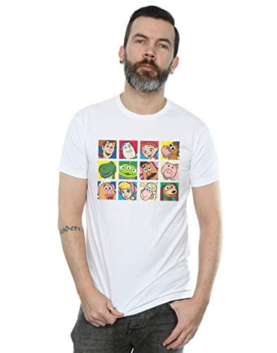 Image of Disney Men's Toy Story Character Squares T-Shirt White XXXX-Large