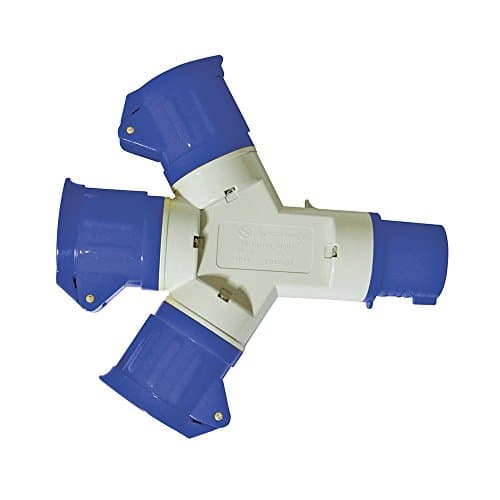 Image of Powermaster 16A 3-Gang Splitter – 230V, 3 Pin Power Adapter for Electrical Devices (993054)