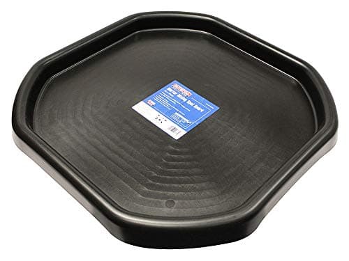 Image of Faithfull Mini Mortar Mixing Spot Board, Builders Tray for Cement, Plaster or Concrete – 70cm x 70cm – Black