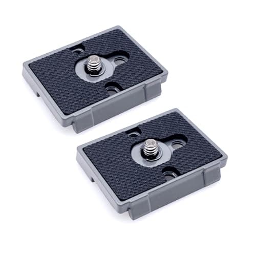 Image of JZK 2 x Camera Quick Release Plate Head 1/4 Inch Screw Mount Adapter Compatible with Manfrotto 200PL-14 Tripod