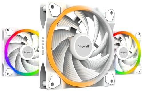 Image of be quiet! Light Wings 120mm PWM High-Speed White Fan, 3 Fans Included, ARGB Lighting, Multiple Colors and Modes, Silence-Optimized Fan Blades, High Air Pressure, Low Noise-Generating Turbulences