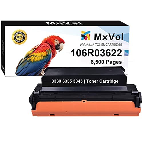 Image of MxVol Compatible Xerox Phaser 3330 Toner Cartridge 1-Pack, 106R03622 High Yield Black 8,500 Pages use for Xerox Phaser 3330, WorkCentre 3345 3335 Printer